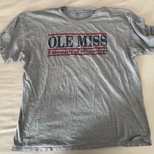 American Threads Gray Ole Miss T-Shirt